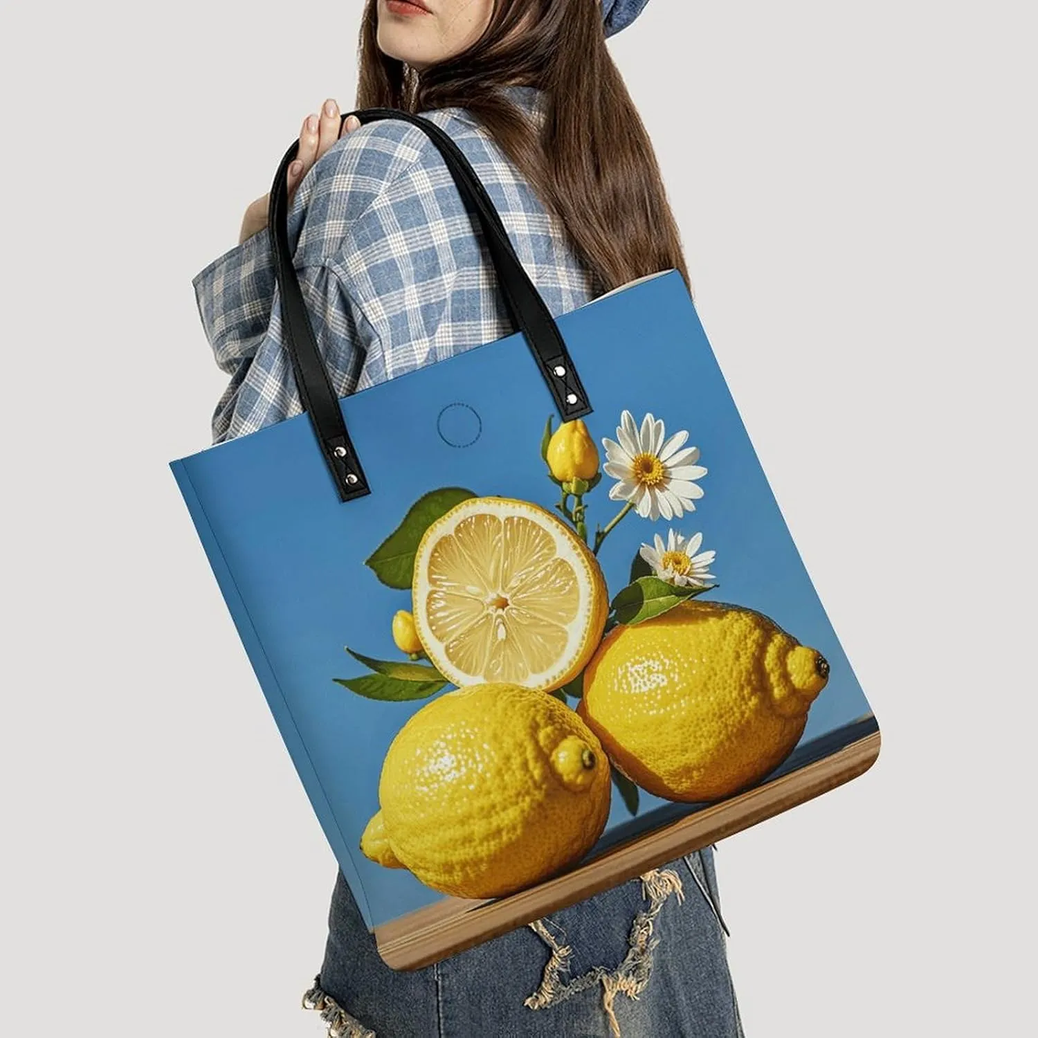 Leather Handbag for Women Tote Bag with Magnetic Buckle Explosion Firework 3D Crossbody Bag Shoulder Bags