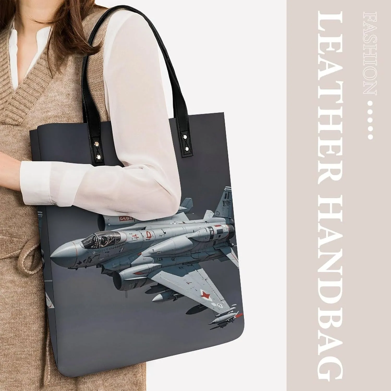 Leather Handbag for Women Tote Bag with Magnetic Buckle Explosion Firework 3D Crossbody Bag Shoulder Bags