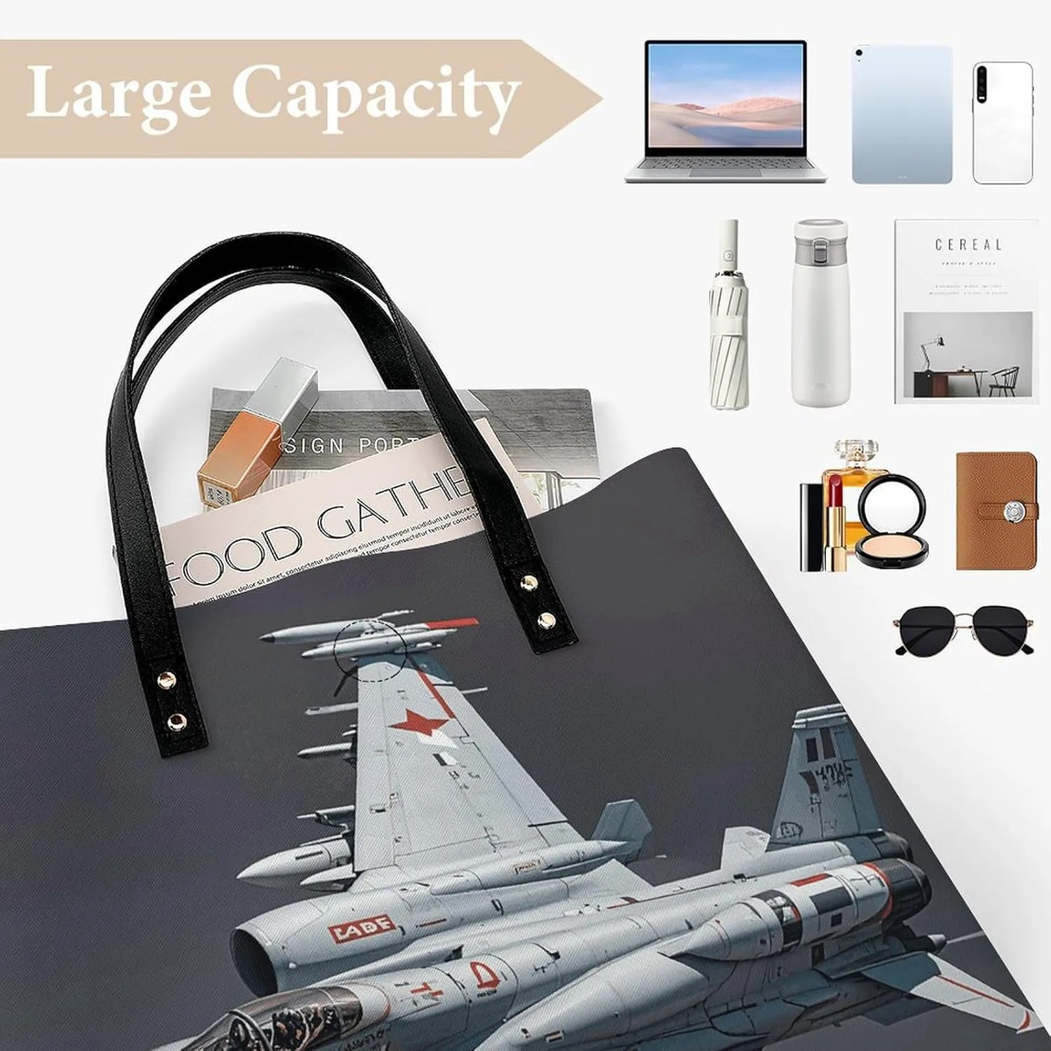 Leather Handbag for Women Tote Bag with Magnetic Buckle Explosion Firework 3D Crossbody Bag Shoulder Bags