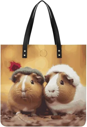 Leather Handbag for Women Tote Bag with Magnetic Buckle Kiwi Slice Crossbody Bag Shoulder Bag