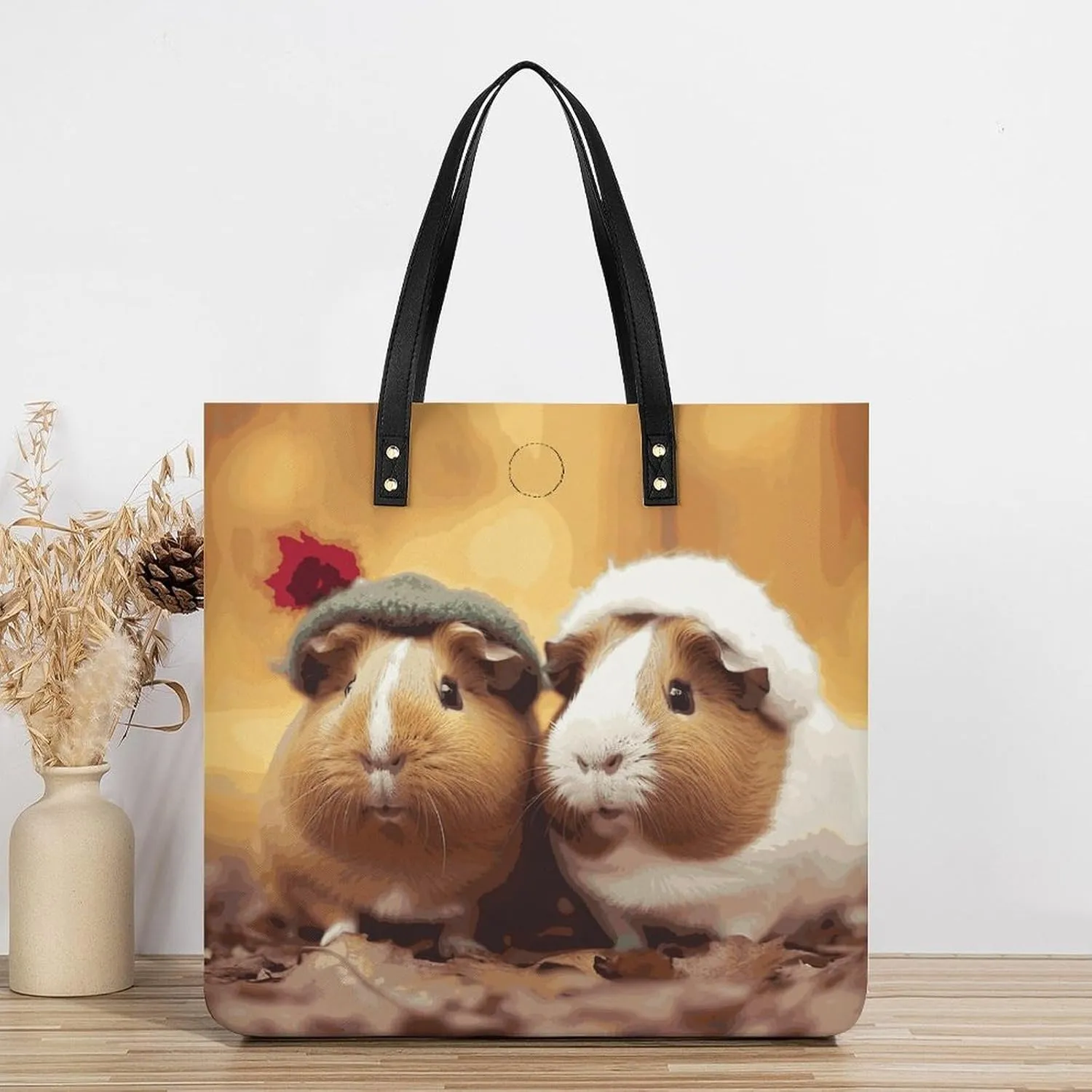 Leather Handbag for Women Tote Bag with Magnetic Buckle Kiwi Slice Crossbody Bag Shoulder Bag