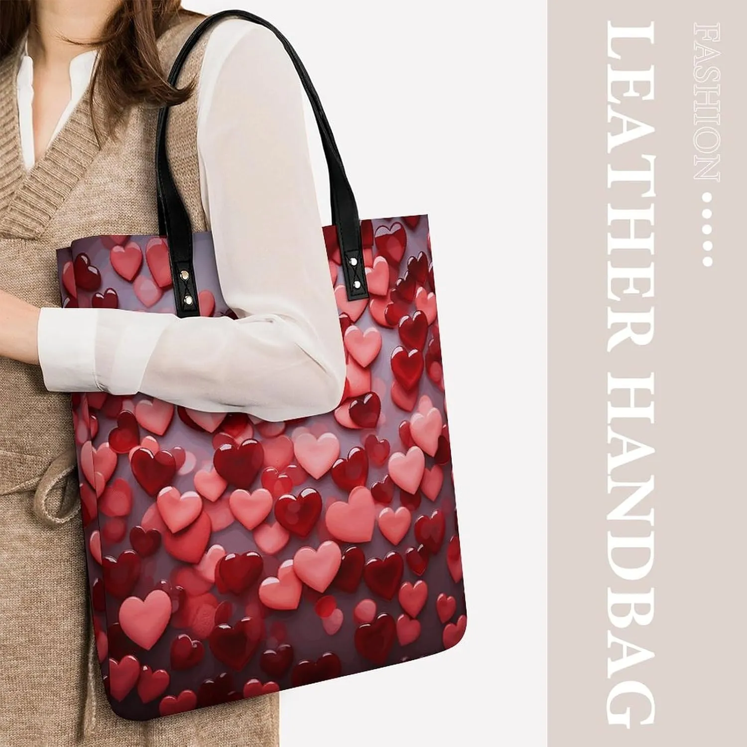 Leather Handbag for Women Tote Bag with Magnetic Buckle Peacock Pattern Crossbody Bag Shoulder Bag
