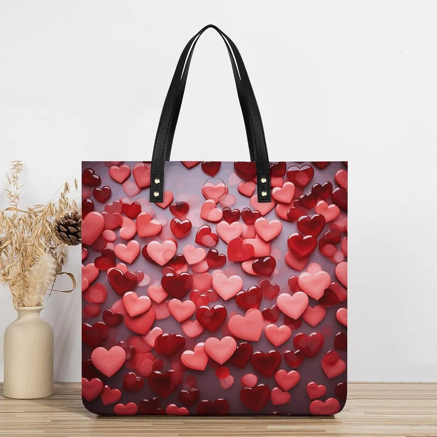 Leather Handbag for Women Tote Bag with Magnetic Buckle Peacock Pattern Crossbody Bag Shoulder Bag