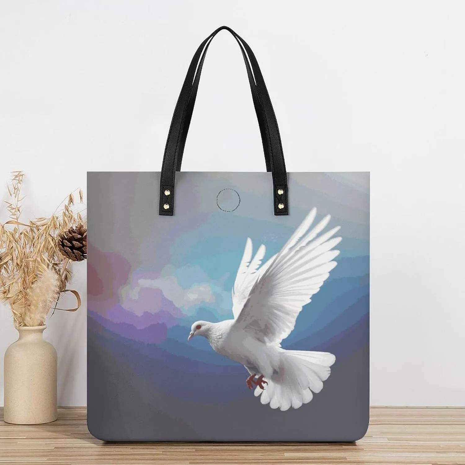 Leather Handbag for Women Tote Bag with Magnetic Buckle Rainbow Color Plaid-png Crossbody Bag Shoulder Bags