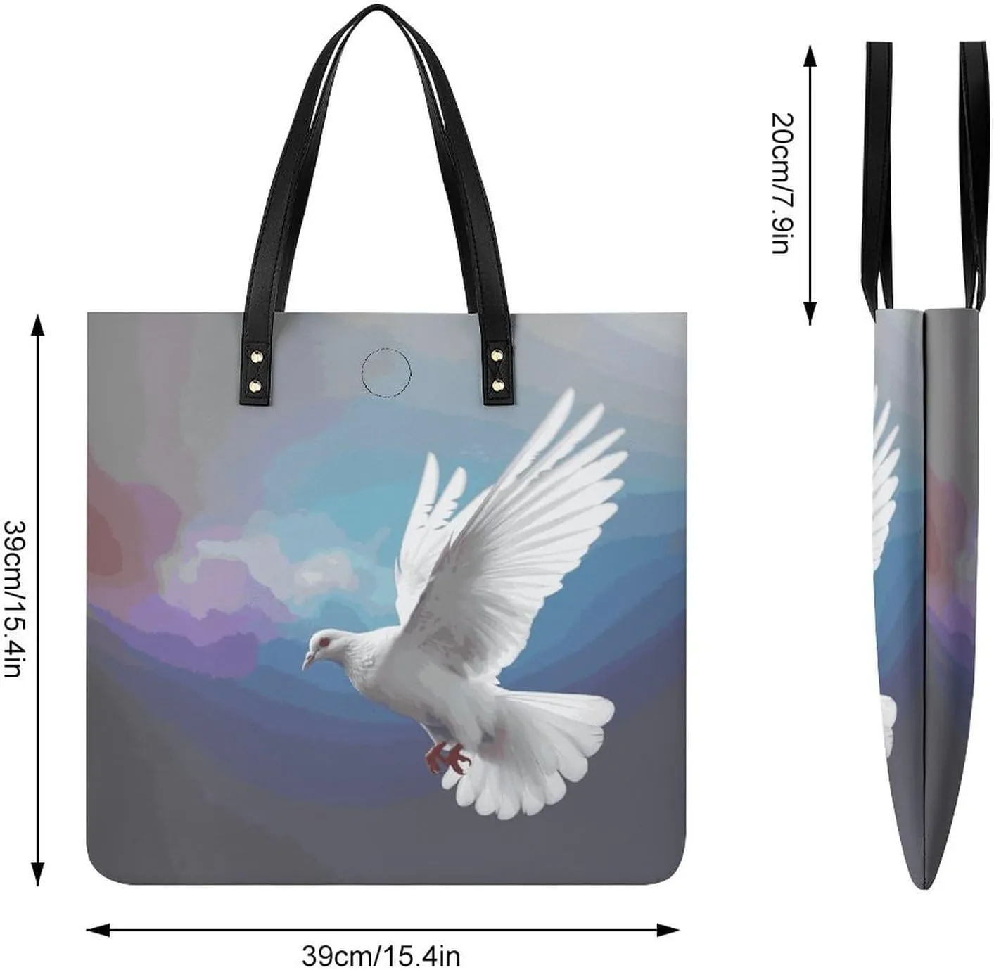 Leather Handbag for Women Tote Bag with Magnetic Buckle Rainbow Color Plaid-png Crossbody Bag Shoulder Bags