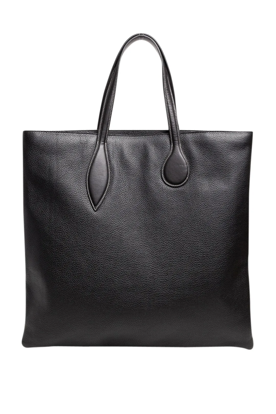 Leather tote bag