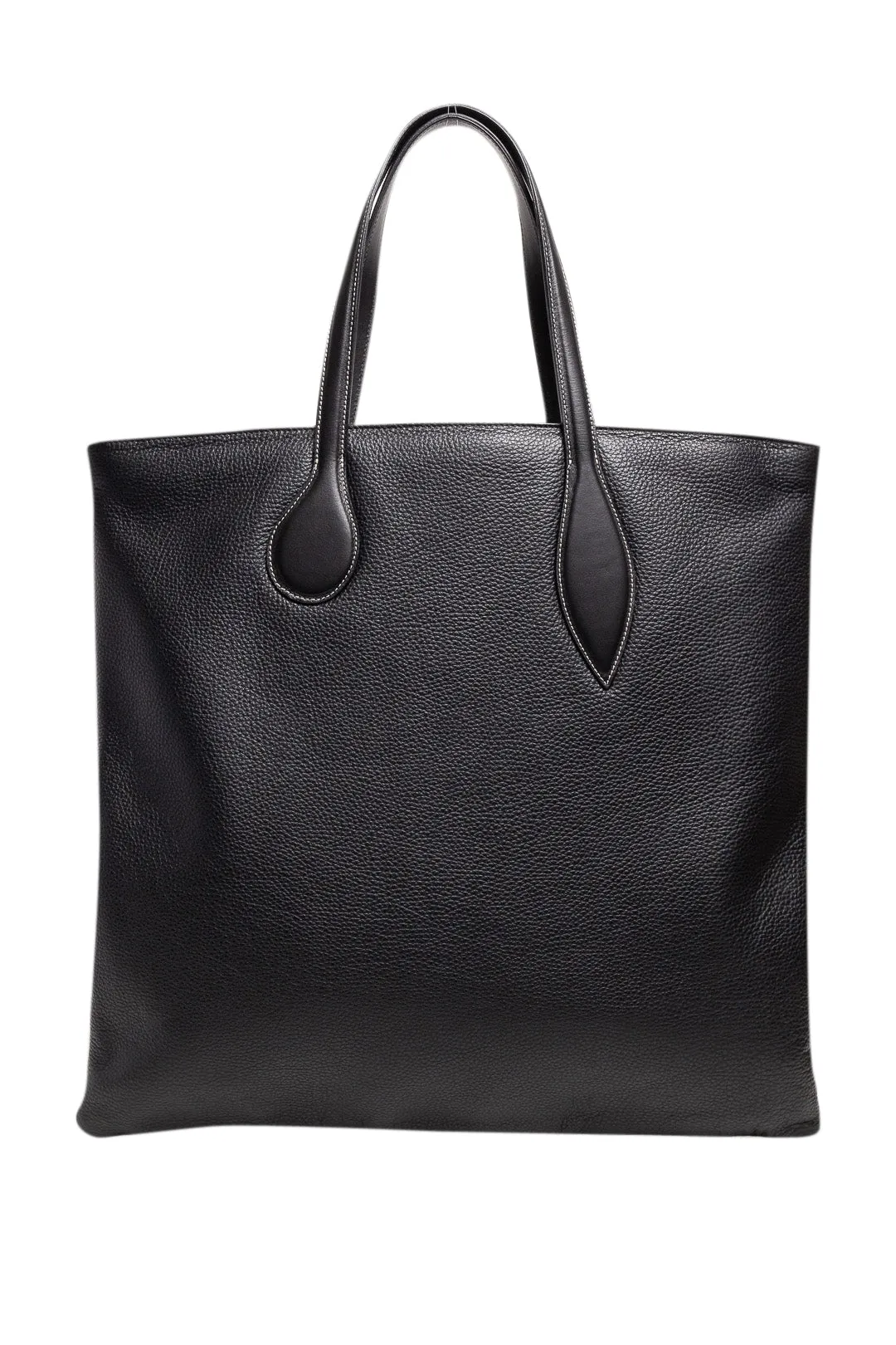 Leather tote bag
