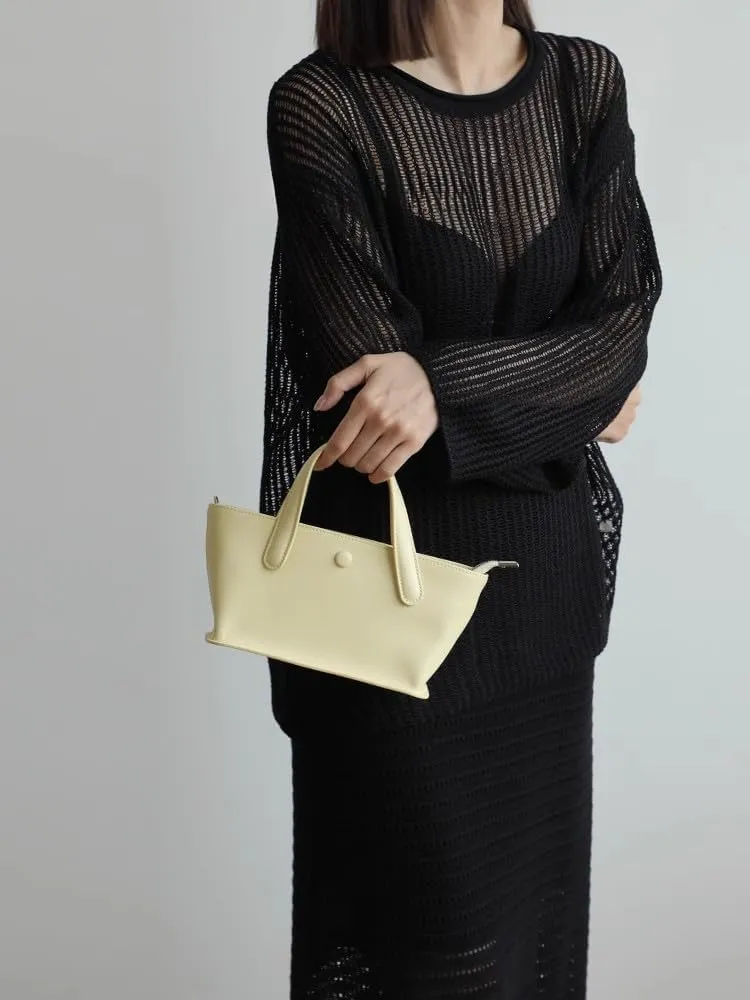 Leather Totes Handbag Commuting Shoulder Crossbody Armpit Bag Pillpw Bag Leisure Versatile Casual Chic Stylish Clutch