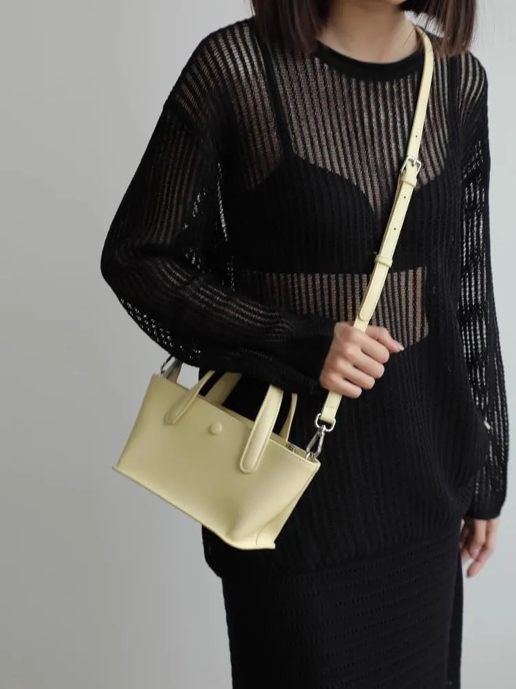 Leather Totes Handbag Commuting Shoulder Crossbody Armpit Bag Pillpw Bag Leisure Versatile Casual Chic Stylish Clutch