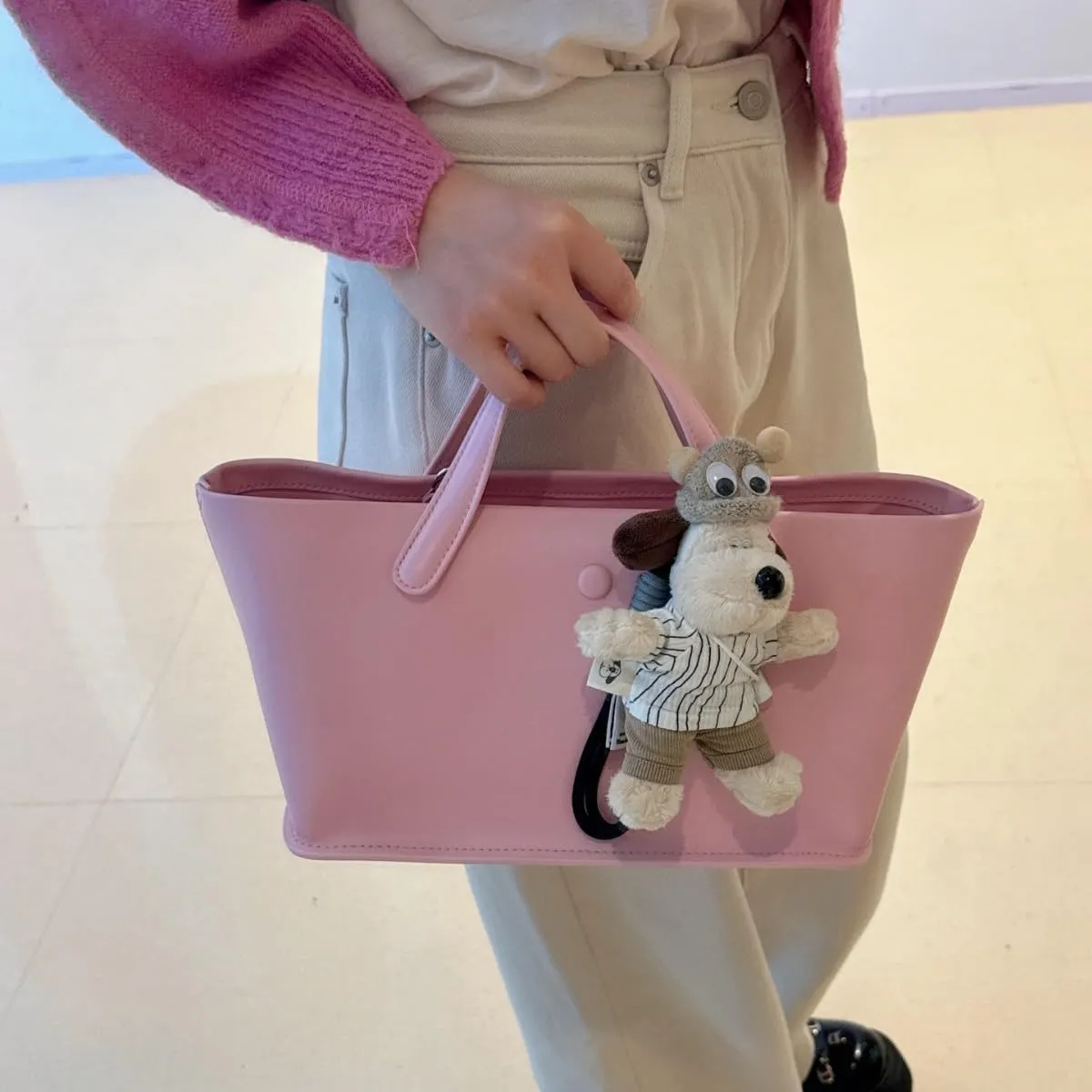 Leather Totes Handbag Commuting Shoulder Crossbody Armpit Bag Pillpw Bag Leisure Versatile Casual Chic Stylish Clutch