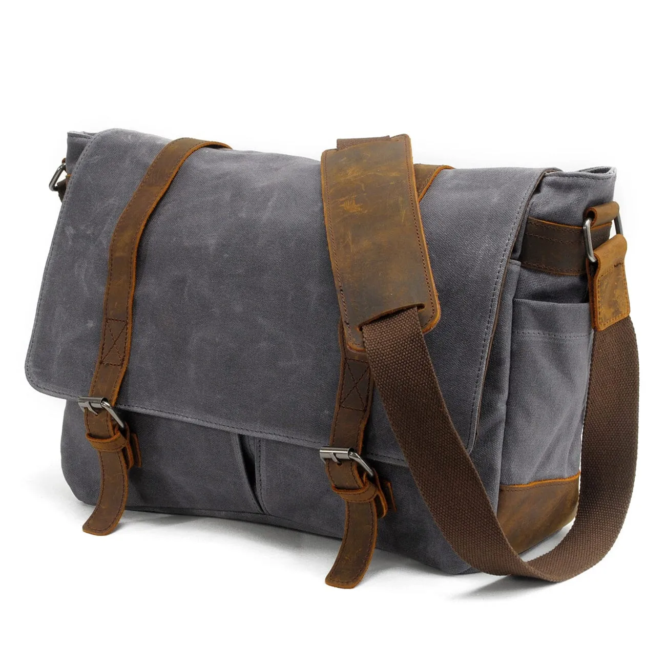 Leinwand-Laptop-Messenger-Tasche | CHICAGO