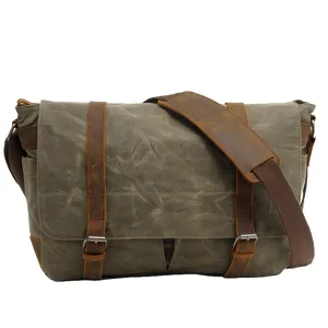 Leinwand-Laptop-Messenger-Tasche | CHICAGO