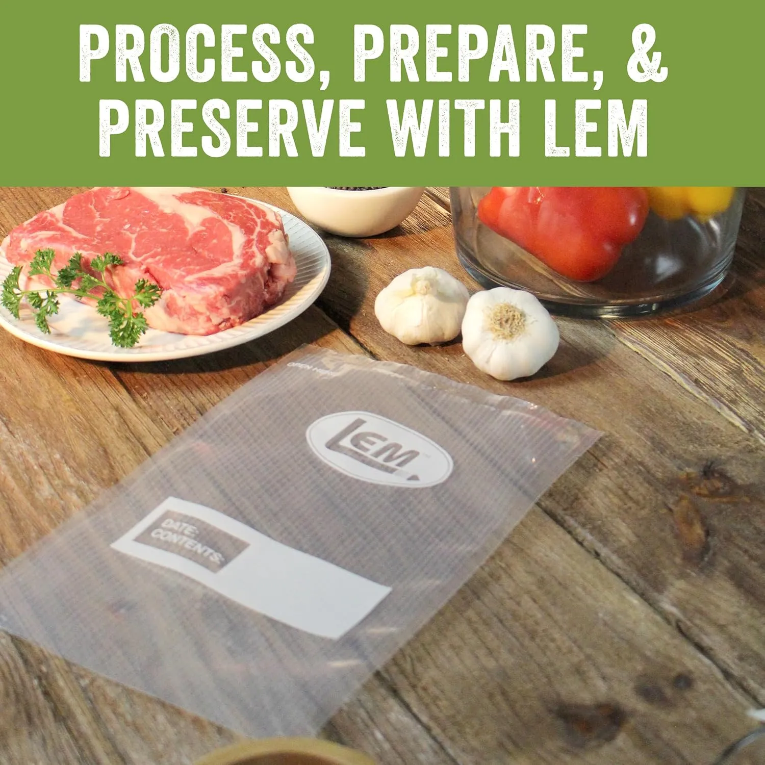 LEM Gallon Bags 11" x 16" 100 Count