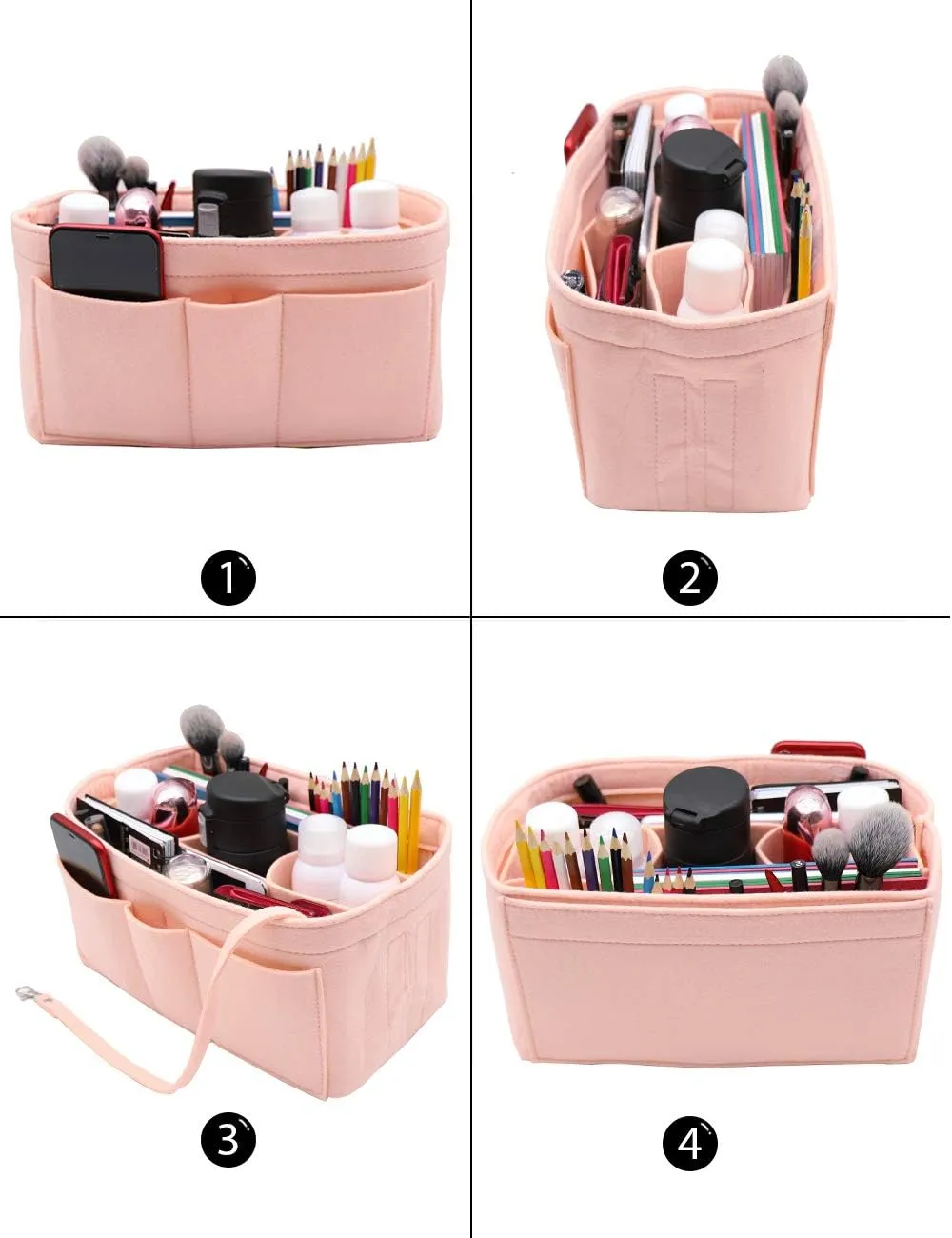 LEXSION Felt Insert Bag Organizer Bag In Bag For Handbag Purse Organizer Fits Speedy Neverful