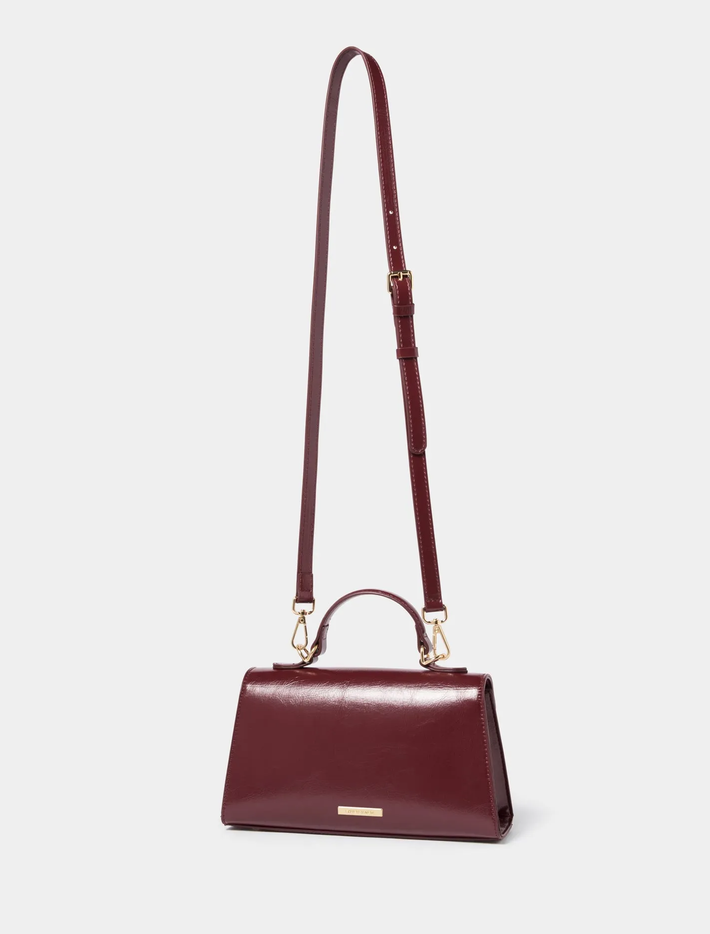 Liana Lock Detail Top Handle Bag