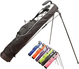 Lightweight Golf Stand Carry Bag, Pitch and Putt Sunday Pencil Golf Bag, Ultra Portable Design, 0.77kg / 1.7lbs, Ideal for Golfers on The Go, Easy to Carry