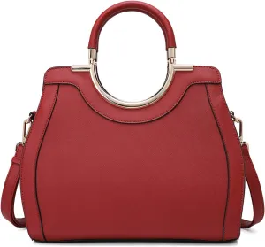 LJOSEIND Women’s Handbags Designer Purses Satchel Totes Structured Shoulder Bags