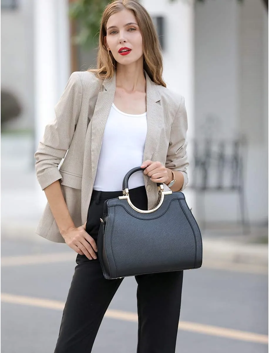 LJOSEIND Women’s Handbags Designer Purses Satchel Totes Structured Shoulder Bags