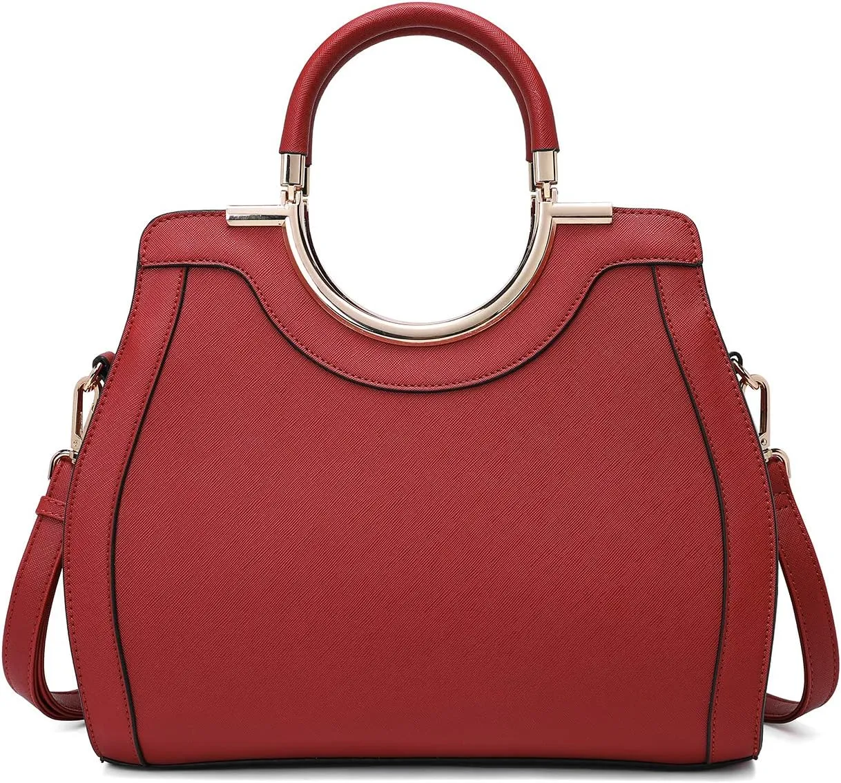 LJOSEIND Women’s Handbags Designer Purses Satchel Totes Structured Shoulder Bags