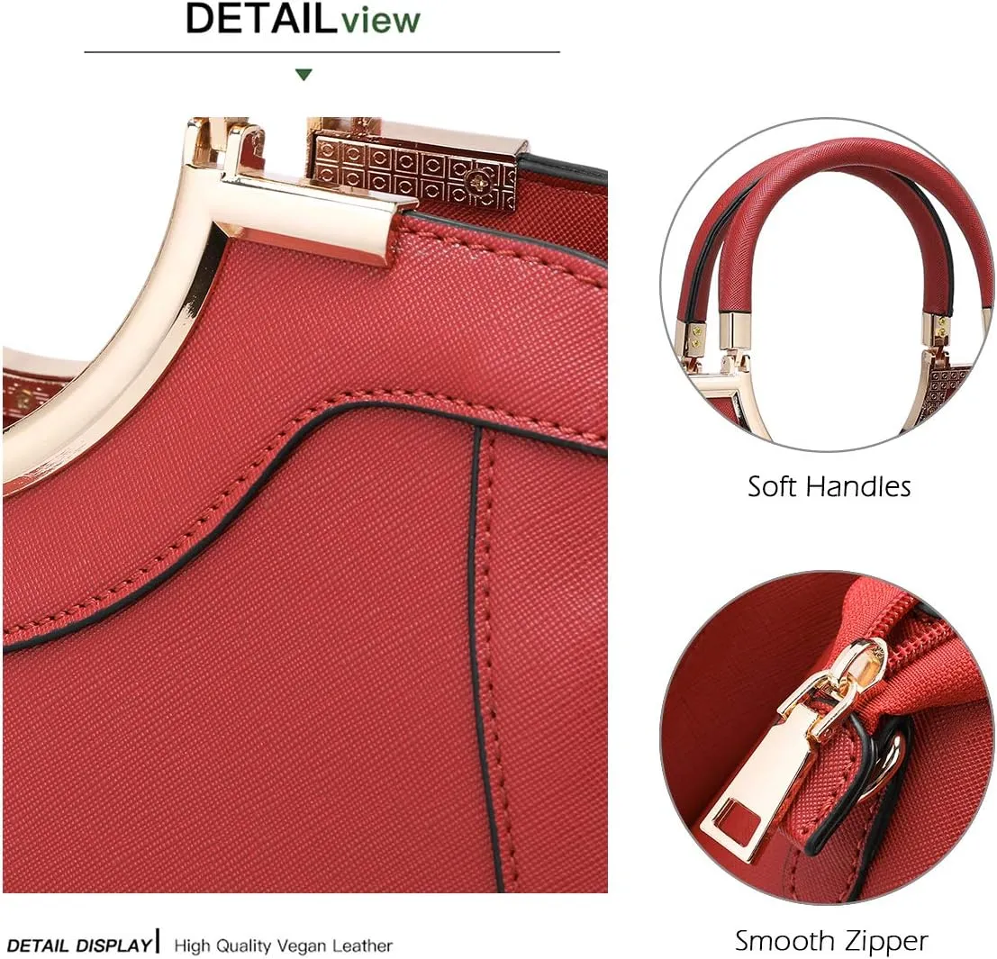LJOSEIND Women’s Handbags Designer Purses Satchel Totes Structured Shoulder Bags