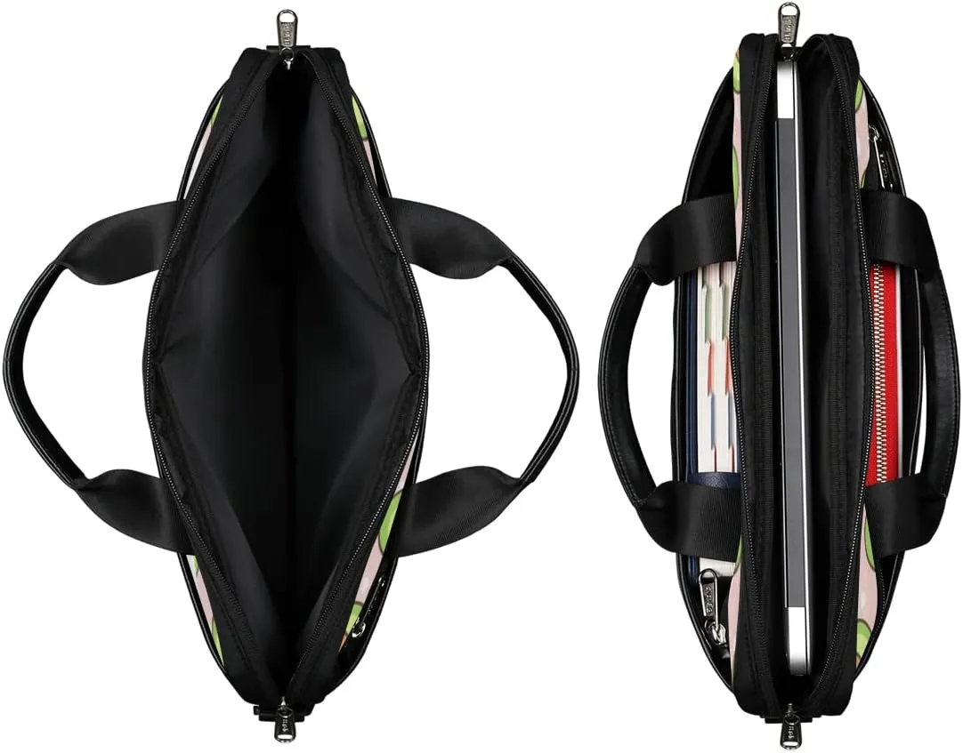 Love Letters Laptop Shoulder Messenger Bag Waterproof Laptop Briefcase Handle Padded Strap