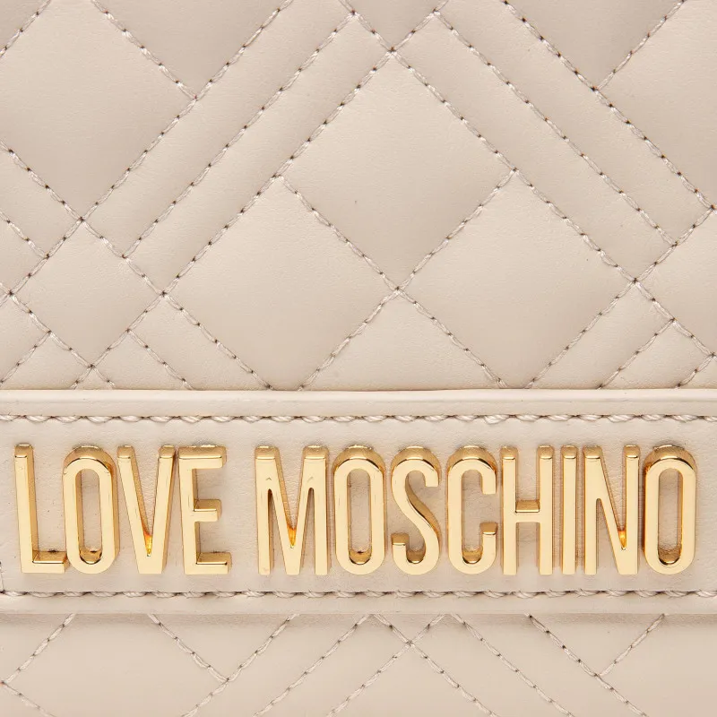 L.O.V.E M.O.S.C.H.I.N.O Quilted/Flap with Magnetic Snap Small ladies Handbag
