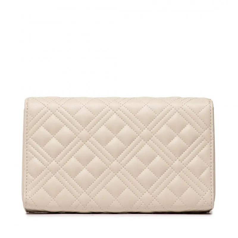 L.O.V.E M.O.S.C.H.I.N.O Quilted/Flap with Magnetic Snap Small ladies Handbag