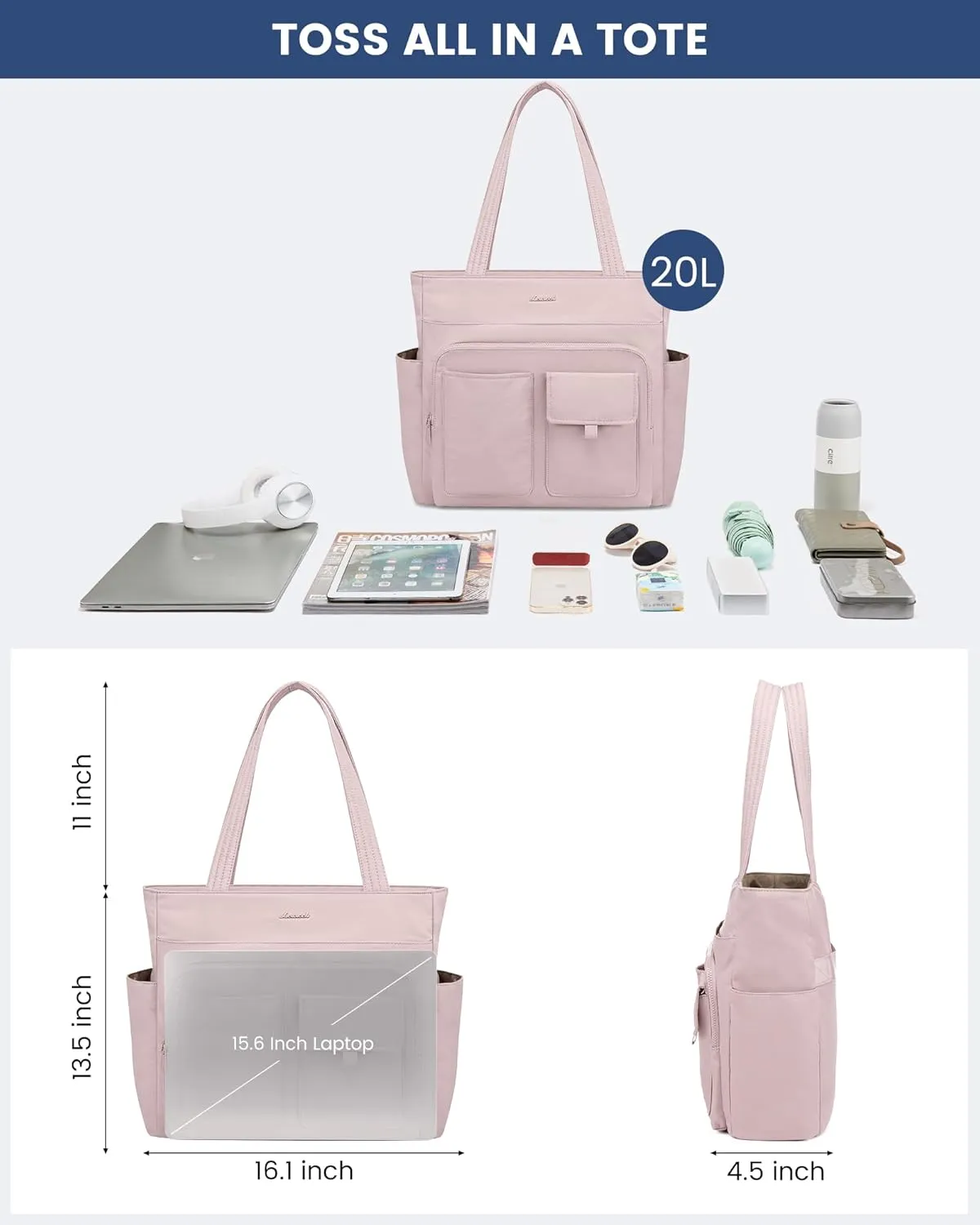 LOVEVOOK laptop Tote Bag For Women