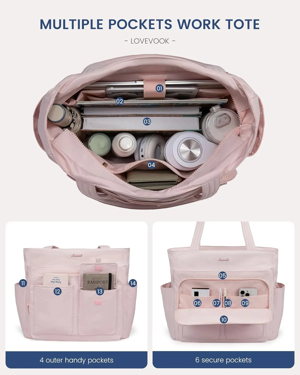 LOVEVOOK laptop Tote Bag For Women