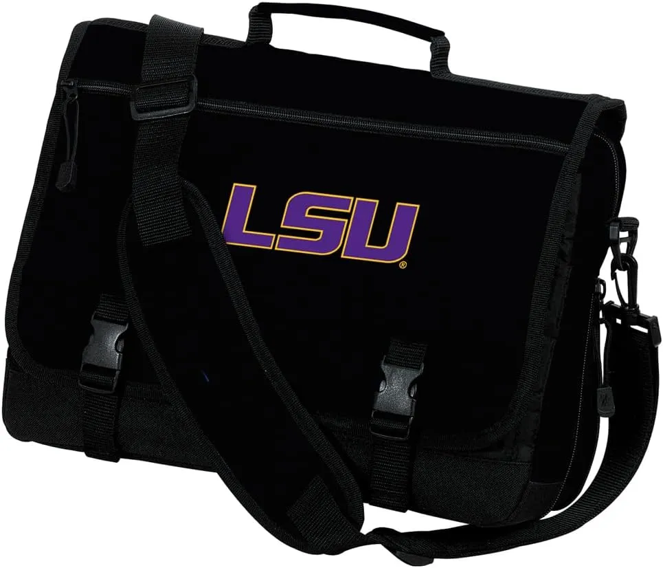 LSU Laptop Bag LSU Tigers Computer Bag or Messenger Bag