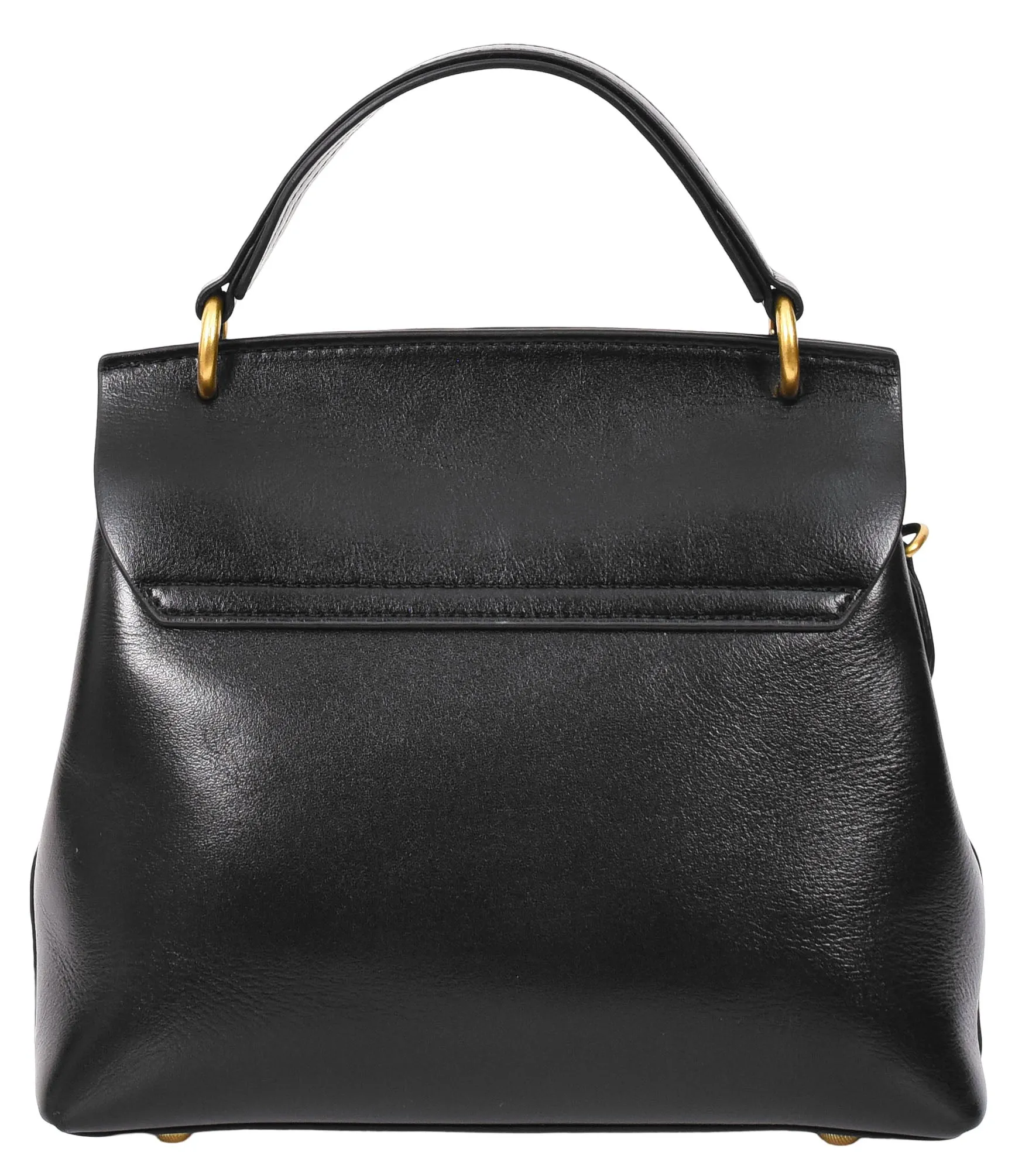 Lucena Women's Small Real Leather Shoulder Handbag Black