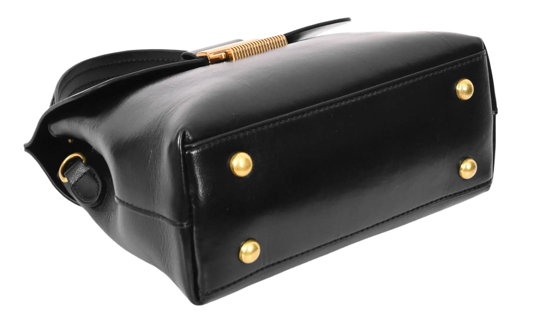 Lucena Women's Small Real Leather Shoulder Handbag Black