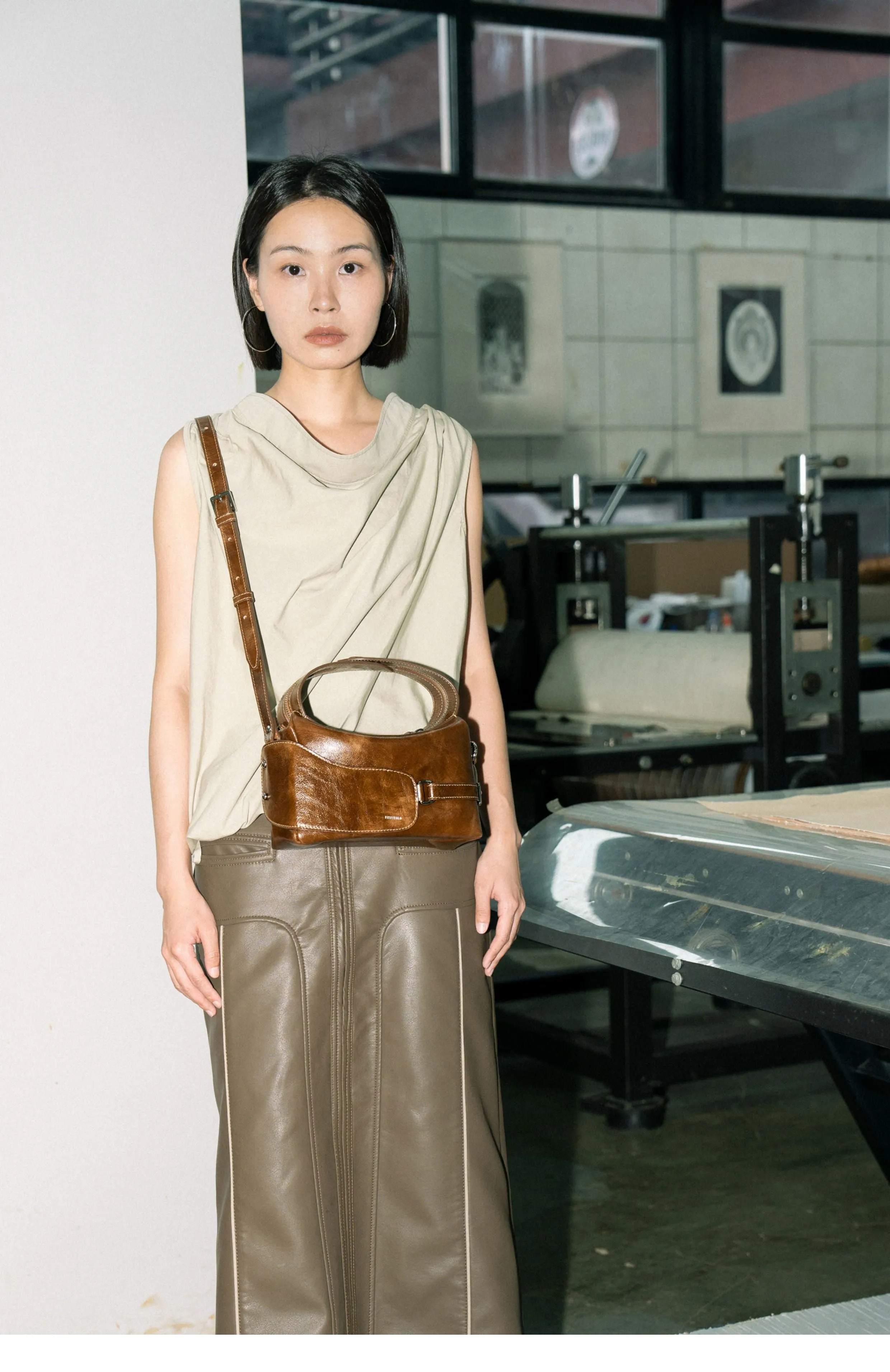 Luna Series Soft Square Handbag