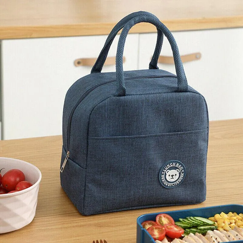 Lunch Bag Insulated Thermal Bag Carry Tote 5Styles 1PC