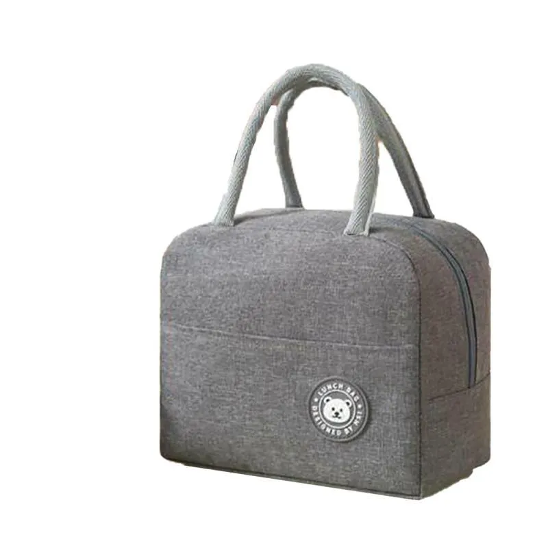 Lunch Bag Insulated Thermal Bag Carry Tote 5Styles 1PC