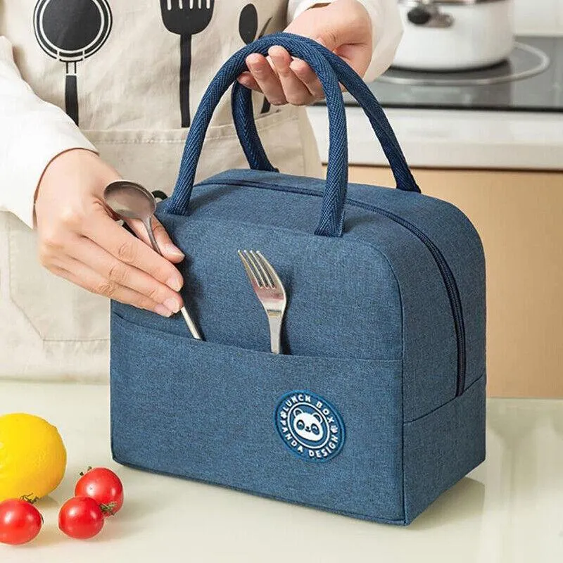 Lunch Bag Insulated Thermal Bag Carry Tote 5Styles 1PC
