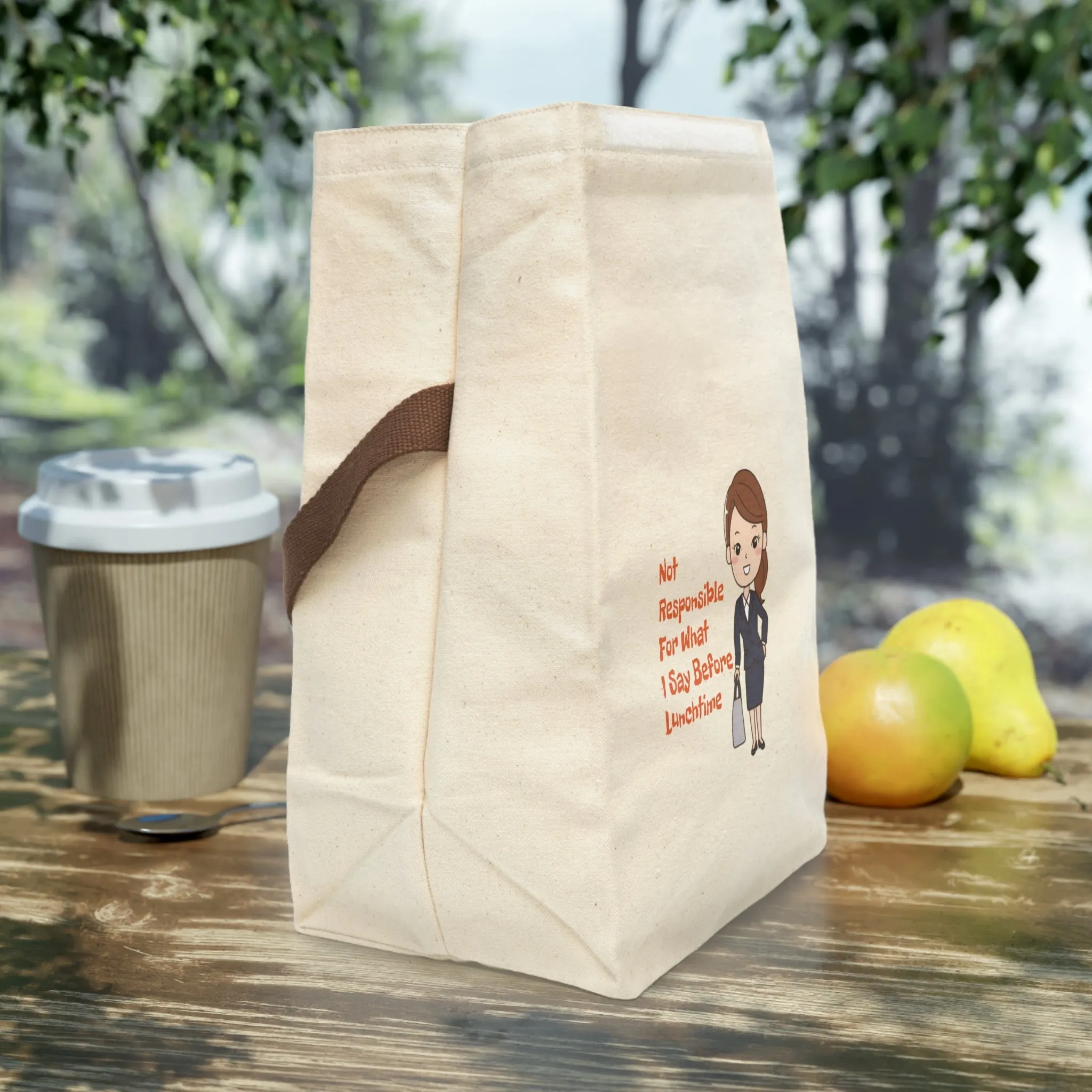 Lunchtime Humor Canvas Lunch Bag