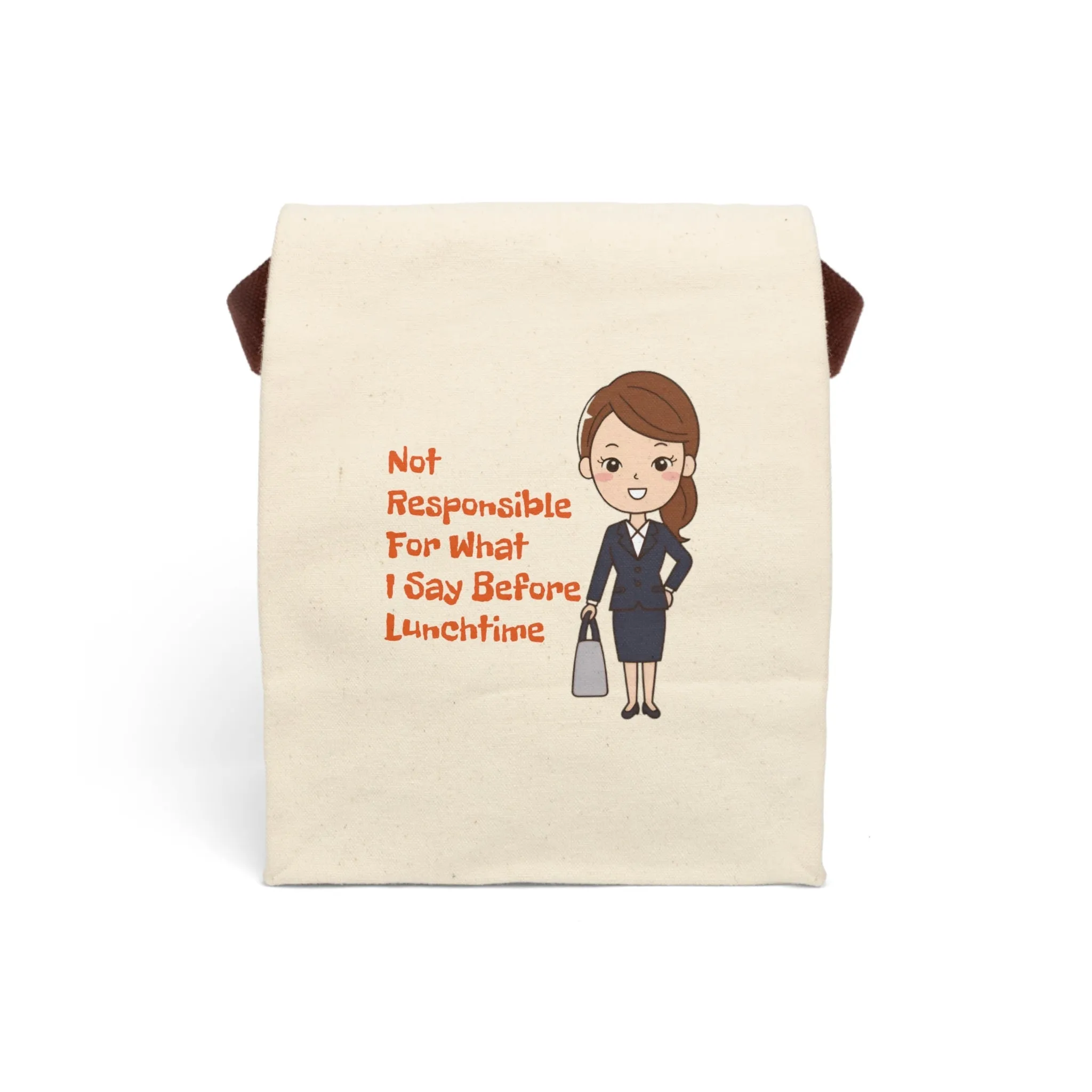 Lunchtime Humor Canvas Lunch Bag