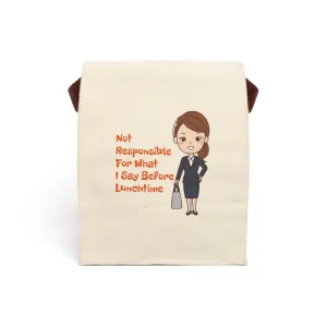 Lunchtime Humor Canvas Lunch Bag