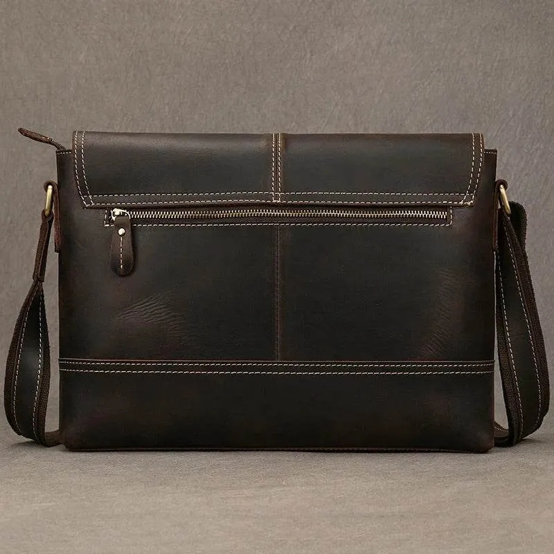 Luxury Designer Men's Messenger Bag – Genuine Leather Crossbody