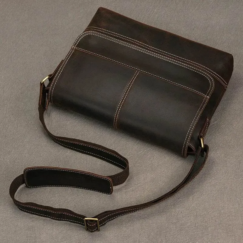 Luxury Designer Men's Messenger Bag – Genuine Leather Crossbody