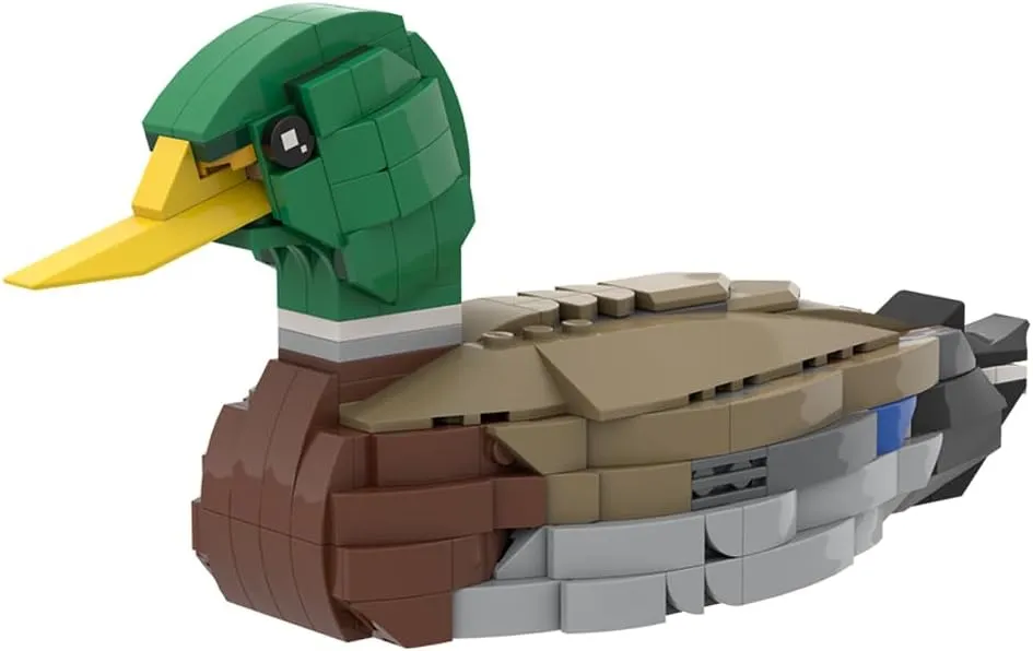 Mallard Mini Building Blocks and Construction Toy, Collectible Bird-Themed Model to Build and Display, Great Gift for Birthdays, Christmas (301 PCS)