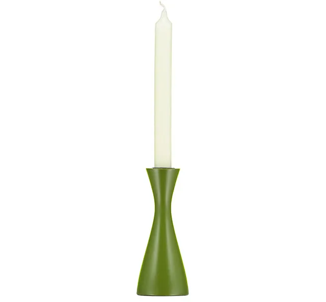 Medium Wooden Candleholder | Olive