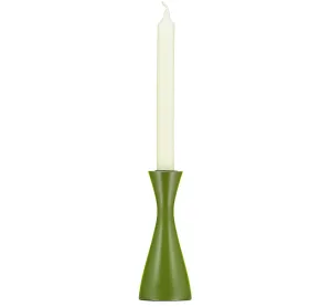 Medium Wooden Candleholder | Olive