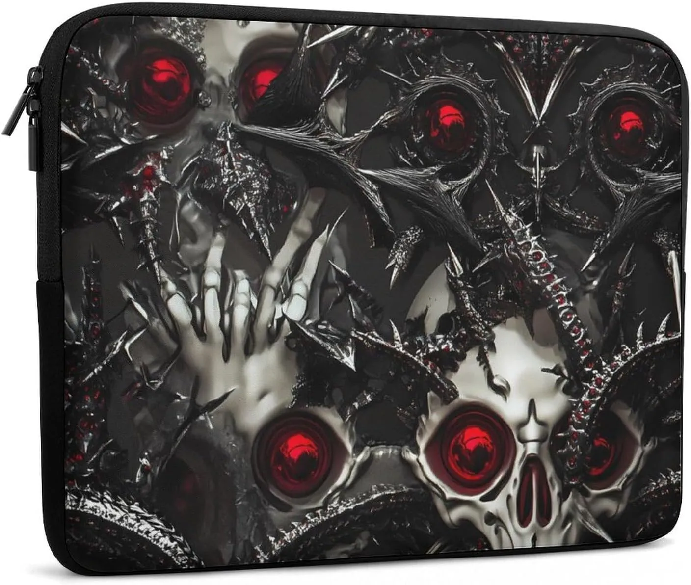 Metal Skull Death Thorns Fashion Laptop Sleeve Bag Computer Carrying Case for Business Office Travel