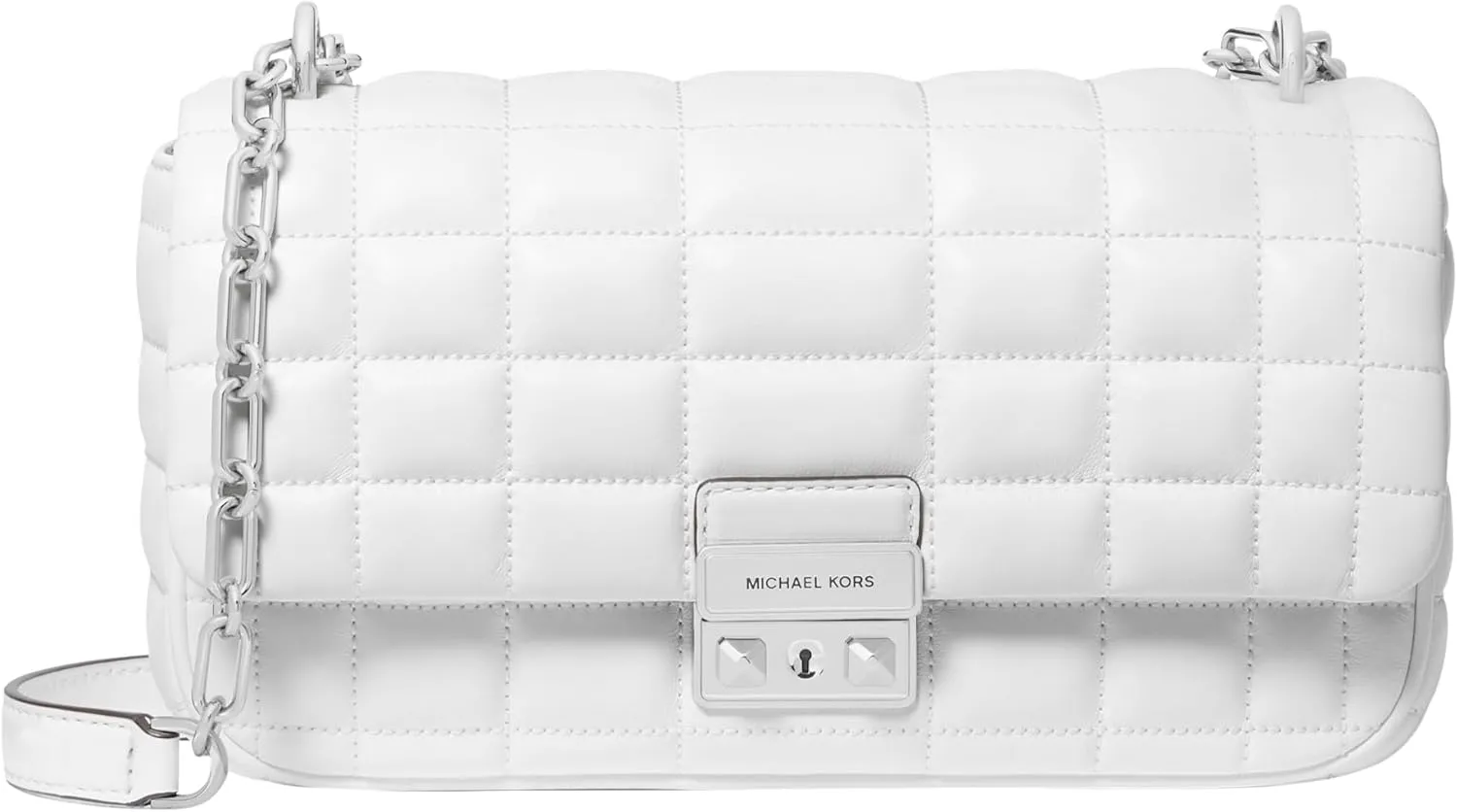 Michael Kors Tribeca Large Quilted Convertible Chain Shoulder Bag