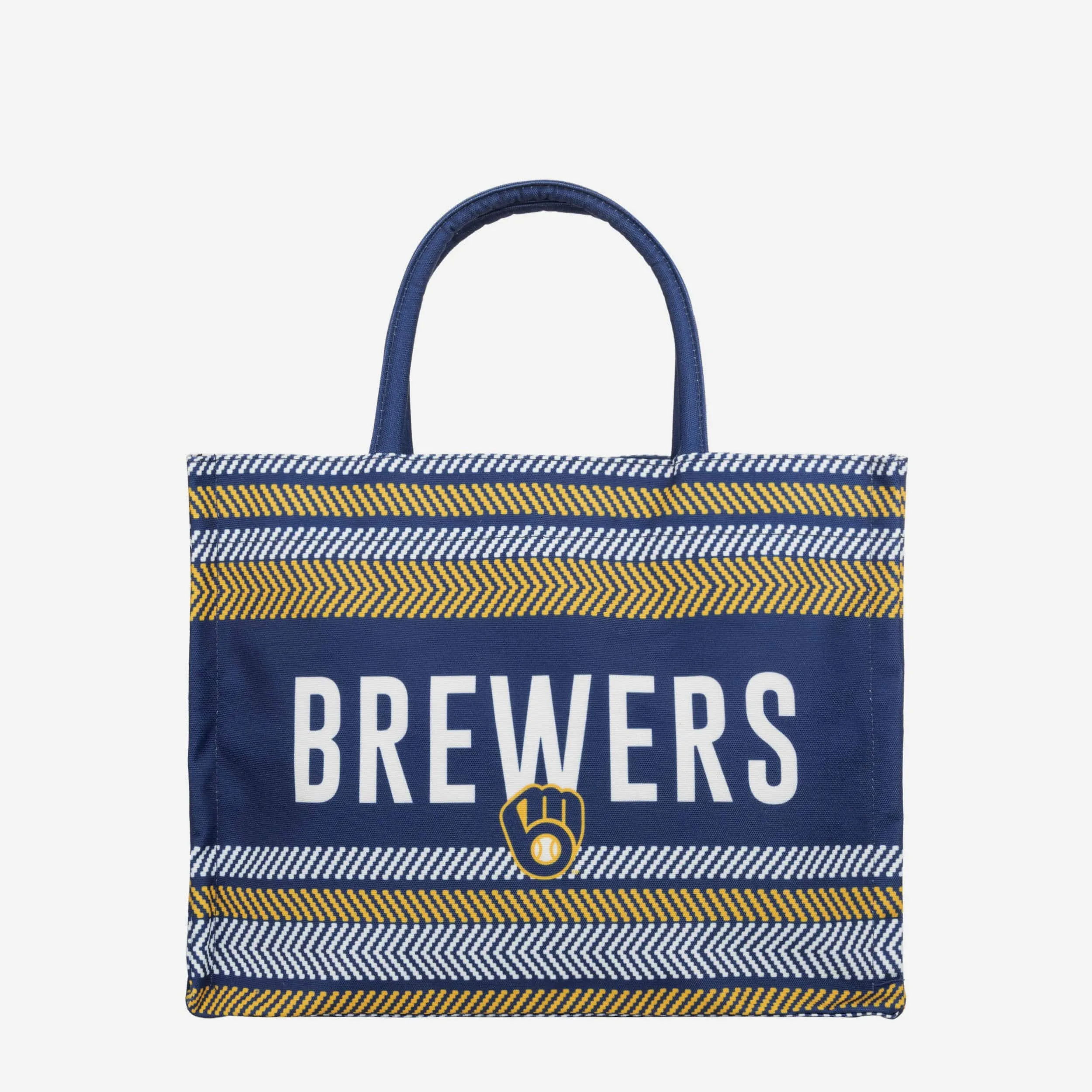 Milwaukee Brewers Stitch Pattern Canvas Tote Bag