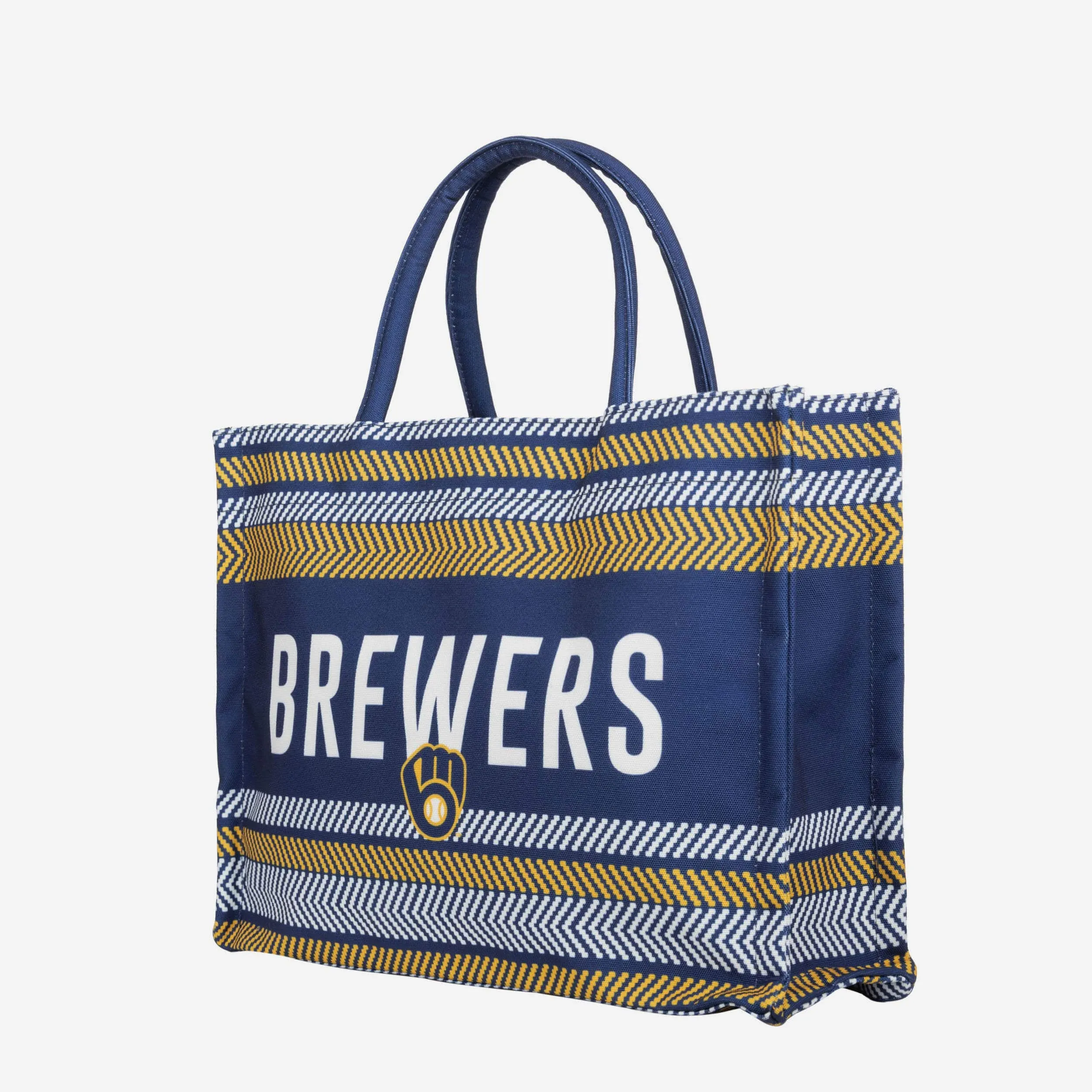Milwaukee Brewers Stitch Pattern Canvas Tote Bag