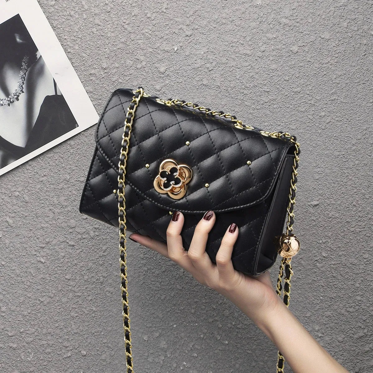 Mini Cellphone Pocket Flap Crossbody
