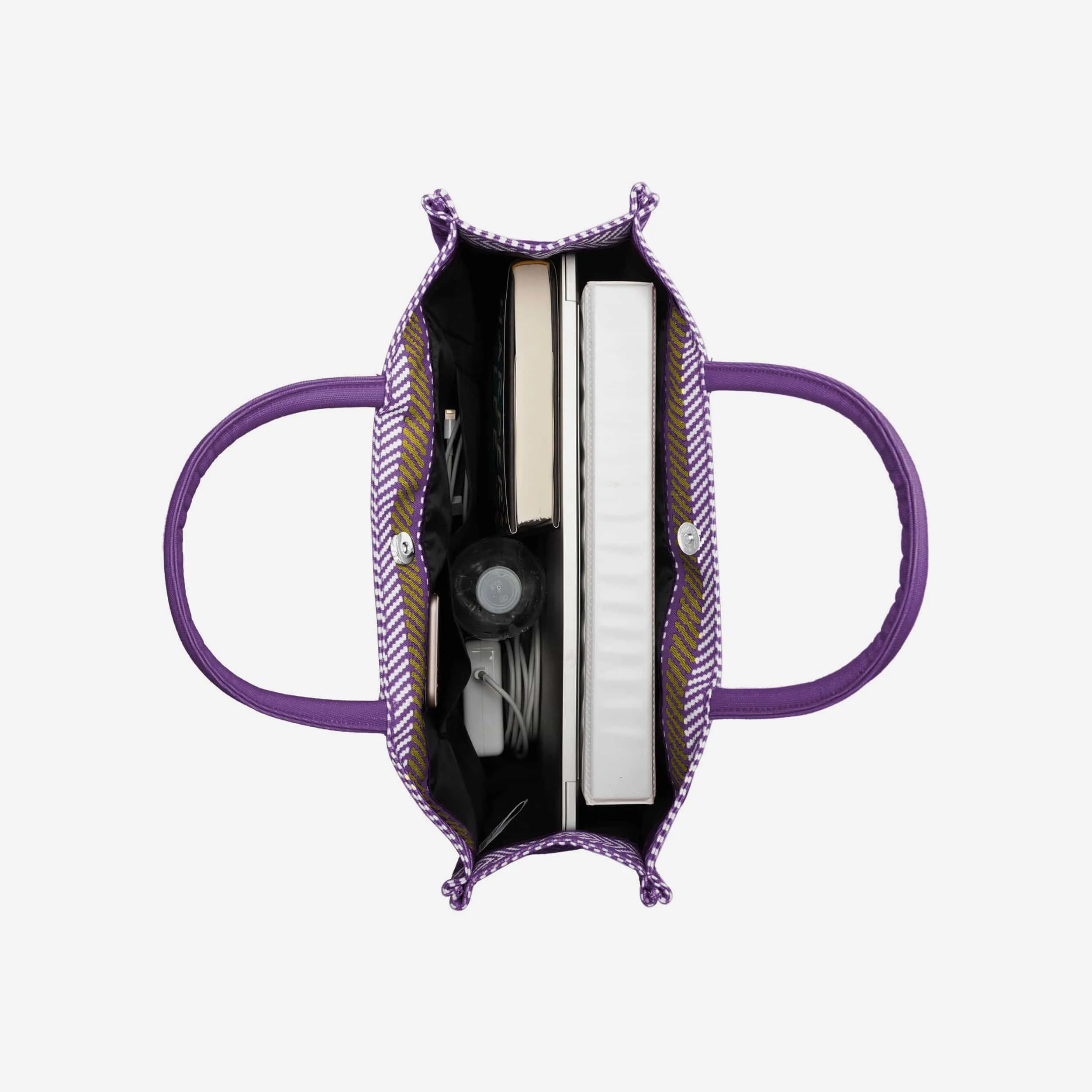 Minnesota Vikings Stitch Pattern Canvas Tote Bag